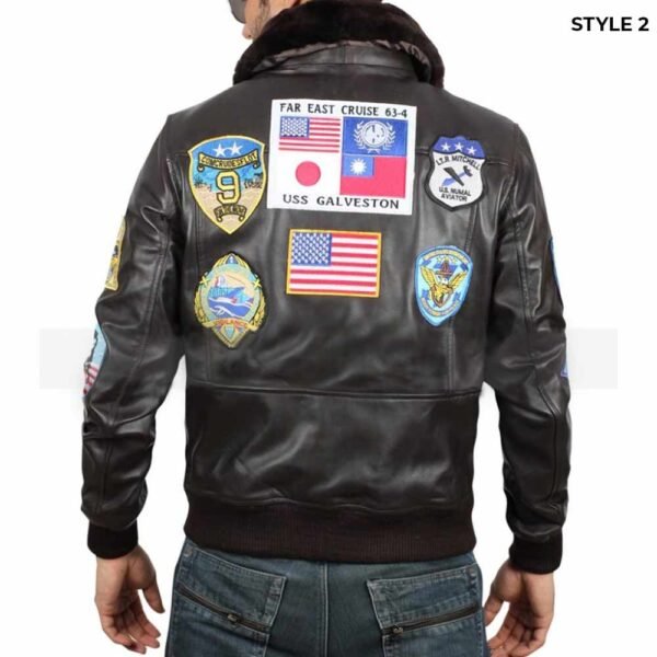 Top Gun Tom Cruise Leather Jacket - Image 5
