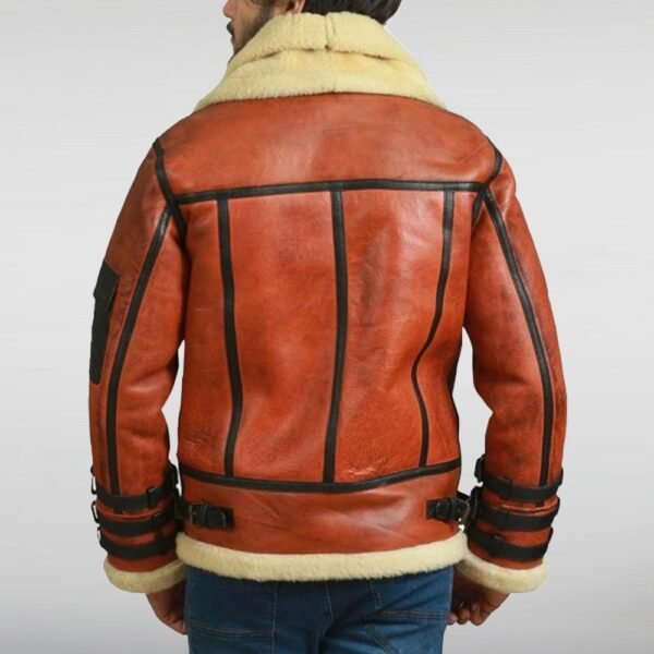 Drew Aviator B6 Sheepskin Jacket - Image 2