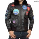 Top Gun Tom Cruise Leather Jacket