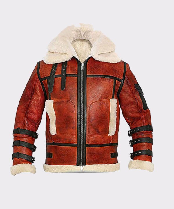 Drew Aviator B6 Sheepskin Jacket - Image 3