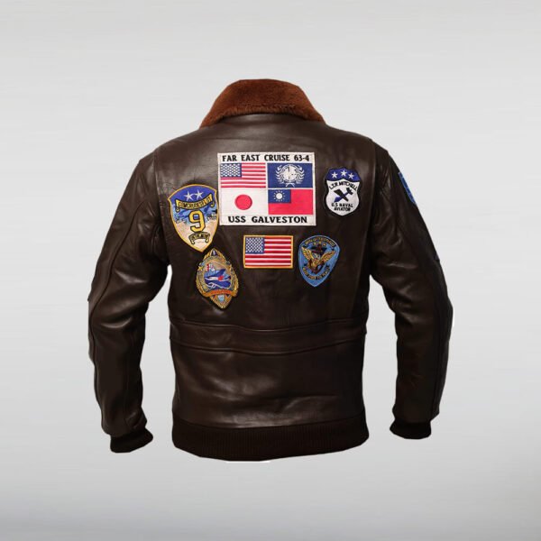 Top Gun Tom Cruise Leather Jacket - Image 6