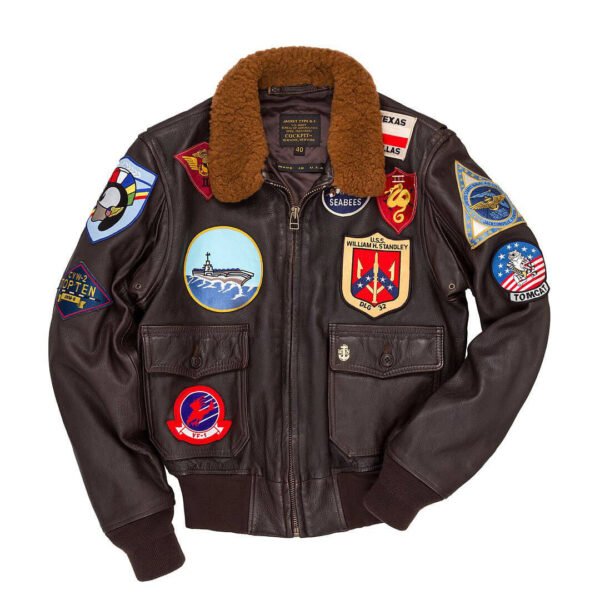 Top Gun Tom Cruise Leather Jacket - Image 7